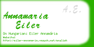 annamaria eiler business card